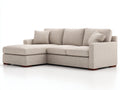 Divano angolare - Tessuto-Legno - 276x168x86 cm - Beige - Scandinavo
