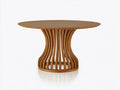 Tavolo da giardino - legno - 120x120x75 cm - miele dorato - moderno