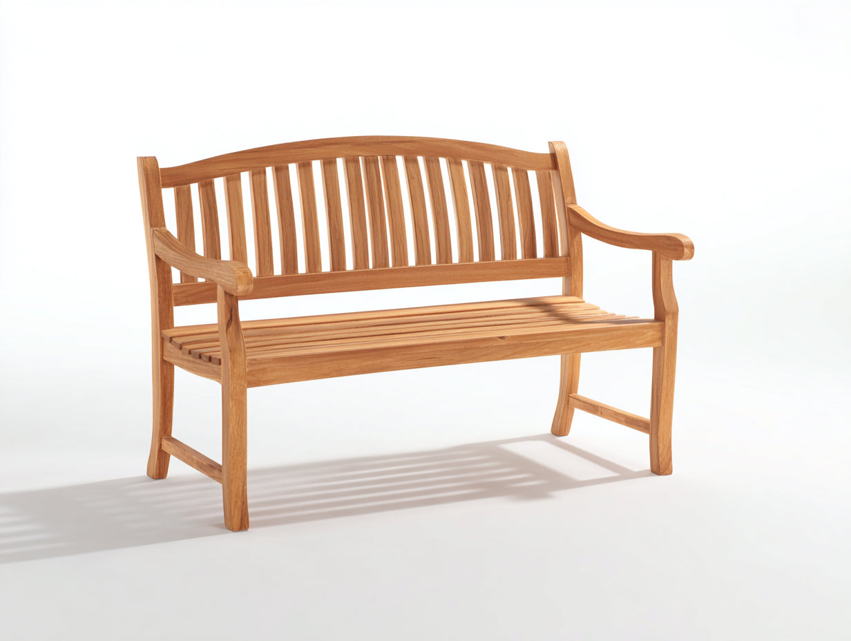 Panche da giardino - legno - 152x63x91 cm - miele - classico