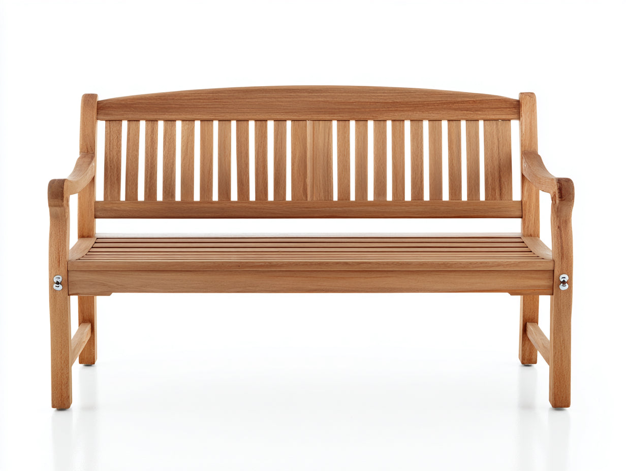 Panche da giardino - legno - 150x63x89 cm - marrone chiaro - classico