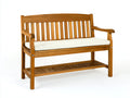 Panche da giardino - legno - 150x64x90 cm - marrone-avorio - classico