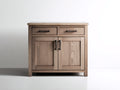 Credenza - legno - 105x42x88 cm - rovere naturale - rustico
