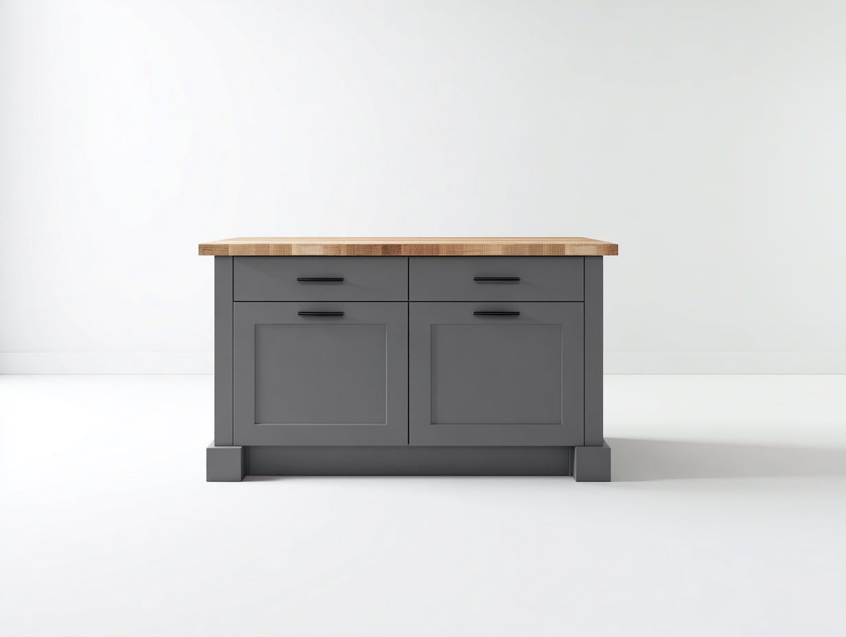 Credenza - legno - 120x45x87 cm - grigio grafite-rovere naturale - contemporaneo