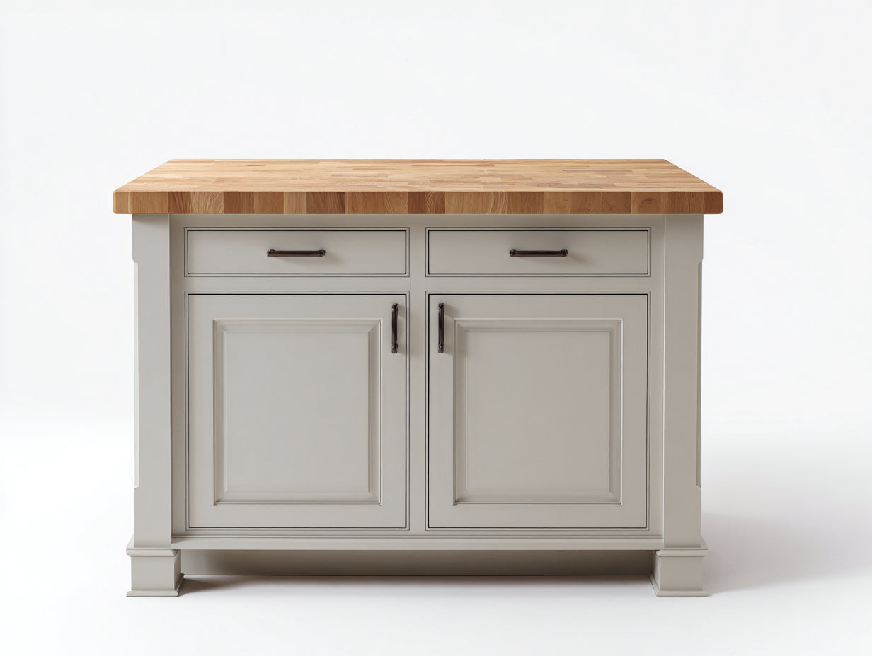 Credenza - legno - 120x50x90 cm - beige grigio-rovere naturale - classico elegante