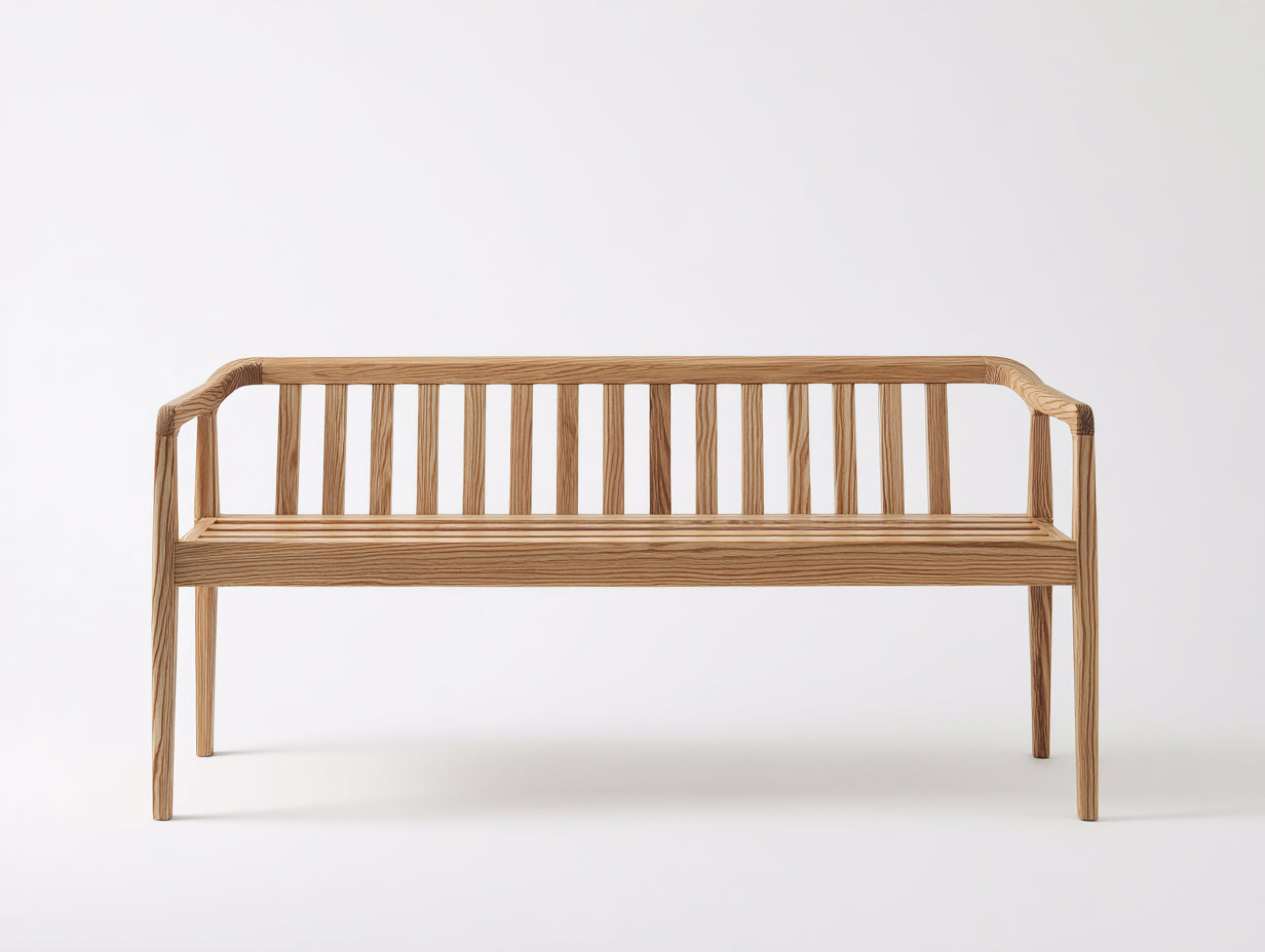 Panche da giardino - legno - 156x55x82 cm - Marrone chiaro - stile moderno