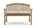 Panche da giardino - legno - tessuto - 152x64x90 cm - rovere chiaro-grigio perla - nordico