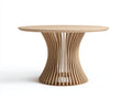 Tavolo da giardino - legno - 120x120x75 cm - rovere chiaro - moderno