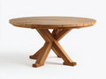 Tavolo da giardino - legno - 135x135x76 cm - miele - industriale rustico